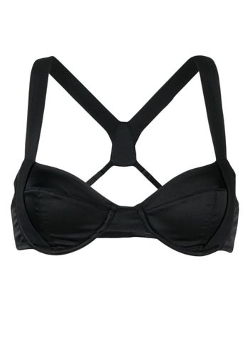 Kiki de Montparnasse cross-strap bra - Schwarz