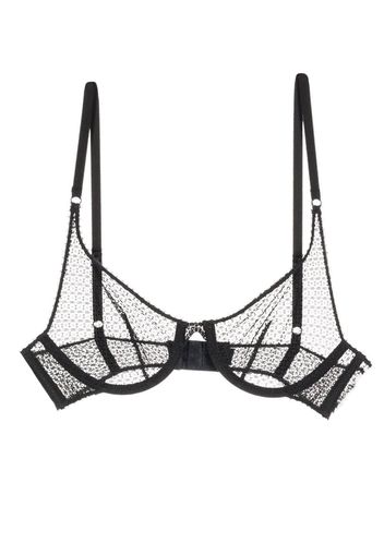 Kiki de Montparnasse translucent design bra - Schwarz