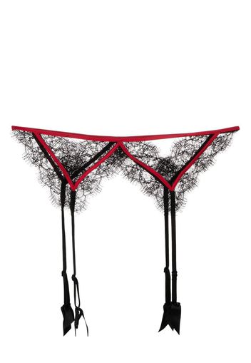 Kiki de Montparnasse lace detailing garter belt - Schwarz