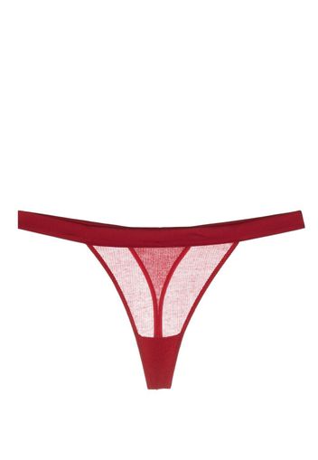 Kiki de Montparnasse Ribbed Intime thong - Rot