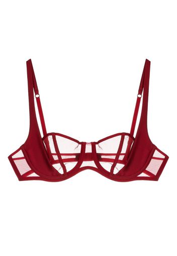 Kiki de Montparnasse Illusion balconette bra - Rot