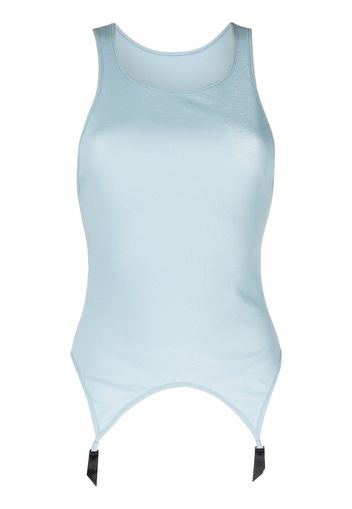 Kiki de Montparnasse ribbed garter tank top - Blau