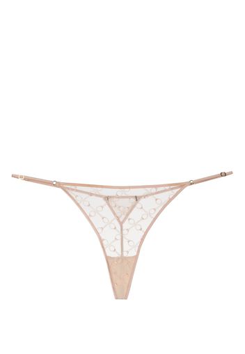 Kiki de Montparnasse Handcuff lace G-string - Rosa