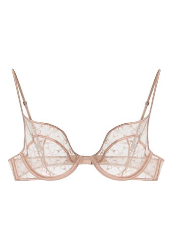 Kiki de Montparnasse handcuff mesh bra - Rosa