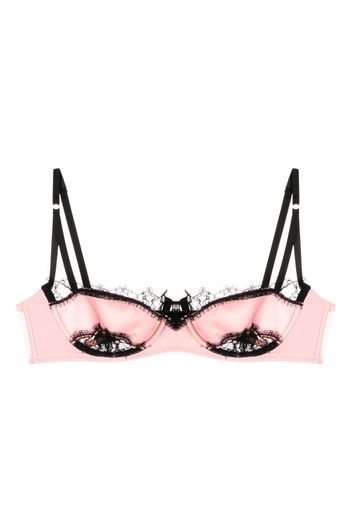 Kiki de Montparnasse Lace Inset balconette-style bra - Rosa