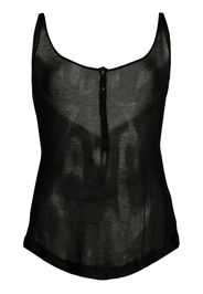 Kiki de Montparnasse Geripptes Tanktop - Schwarz