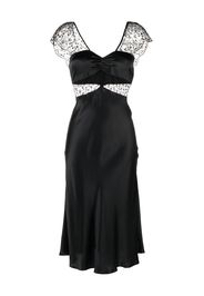 Kiki de Montparnasse Cercle lace-embellished nightdress - Schwarz