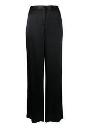 Kiki de Montparnasse Tuxedo silk trousers - Schwarz