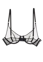 Kiki de Montparnasse translucent design bra - Schwarz