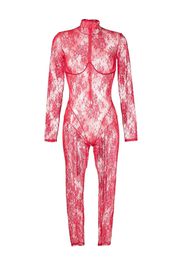 Kiki de Montparnasse Jolie lace catsuit - Rot