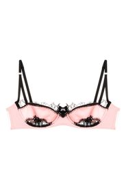 Kiki de Montparnasse Lace Inset balconette-style bra - Rosa