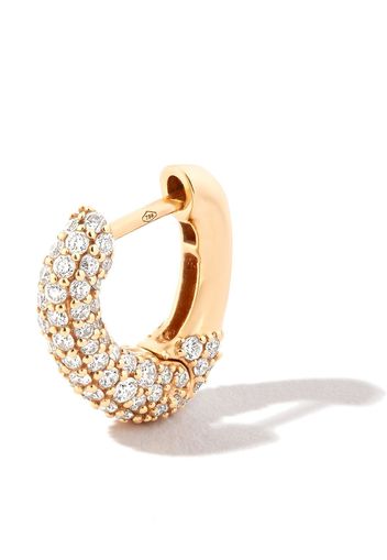 Kimaï 18kt yellow gold Chubby diamond hoop earring