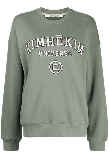 Kimhekim Sweatshirt mit Logo-Stickerei - Grün