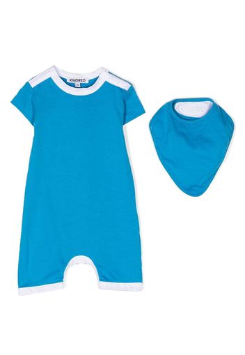 KINDRED organic-cotton romper set - Blau