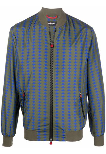 Kiton Geometrisch gemusterte Jacke - Grün