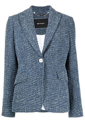 Kiton Tweed-Blazer - Blau