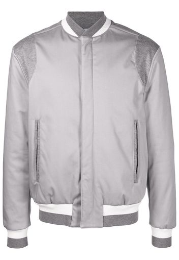 Kiton Bomberjacke mit gestreiften Details - Grau