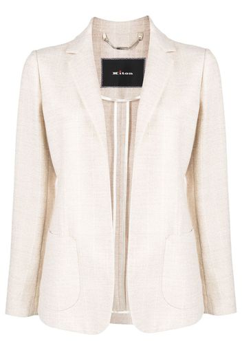 Kiton pinstripe-print single-breasted blazer - Nude