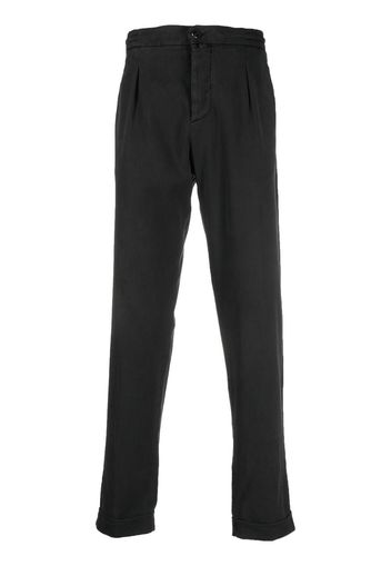 Kiton mid-rise straight-leg trousers - Schwarz