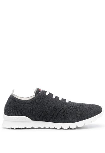 Kiton square toe sneakers - Grau