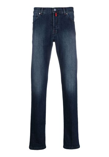 Kiton Dunkle Straight-Leg-Jeans - Blau