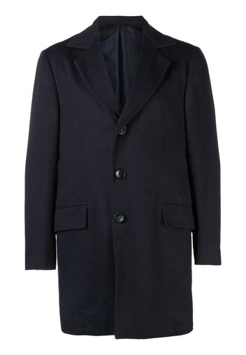 Kiton single-breasted cashmere coat - Blau