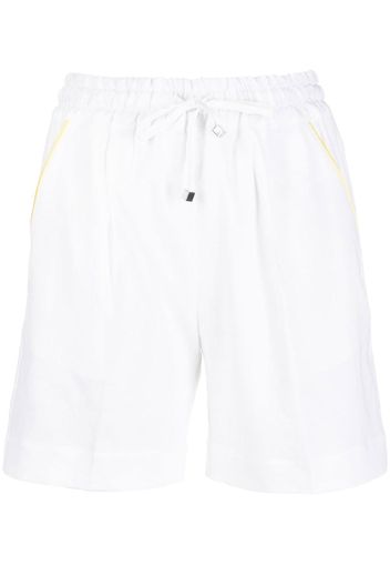 Kiton Joggingshorts mit Paspeln - Weiß