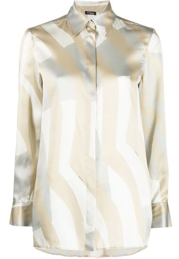 Kiton Gestreiftes Hemd - Nude