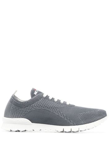 Kiton fine-knit low-top sneakers - Grau