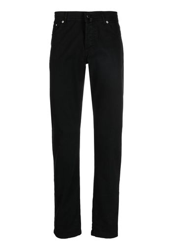 Kiton straight-leg chino trousers - Schwarz