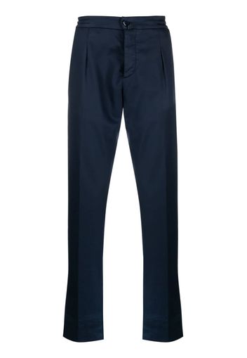 Kiton straight-leg cotton trousers - Blau