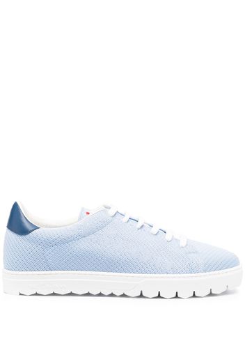 Kiton low-top perforated sneakers - Blau