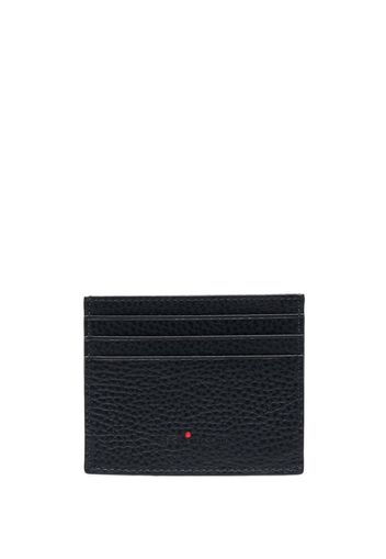 Kiton logo-print leather cardholder - Blau