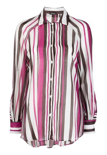 Kiton striped silk shirt - Rosa