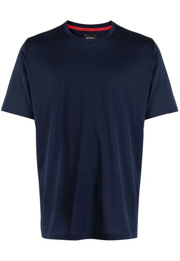 Kiton logo-embroidered short-sleeve T-shirt - Blau