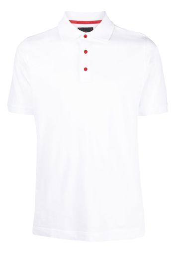 Kiton short-sleeve cotton polo shirt - Weiß