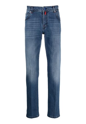 Kiton straight-leg denim jeans - Blau