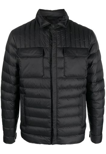 Kiton padded quilted shirt jacket - Schwarz