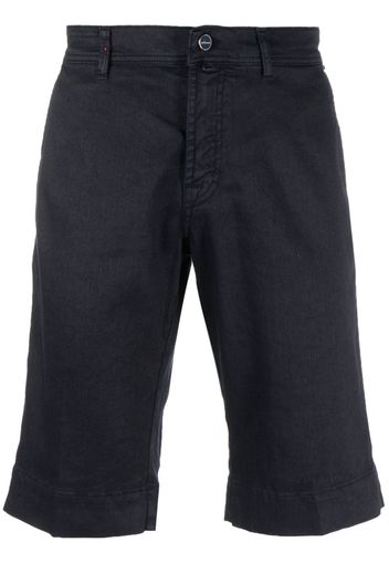 Kiton Knielange Chino-Shorts - Blau