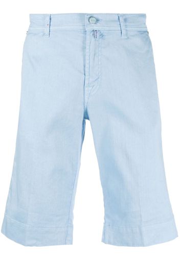 Kiton Knielange Chino-Shorts - Blau