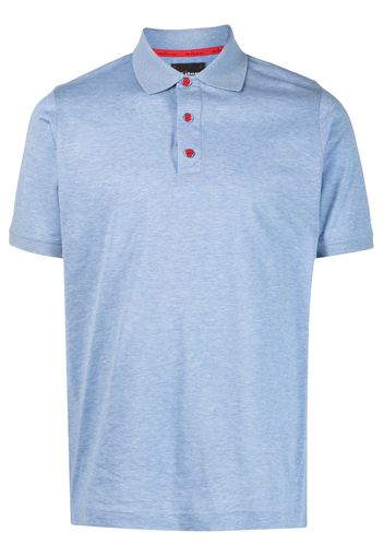 Kiton short-sleeve cotton polo shirt - Blau