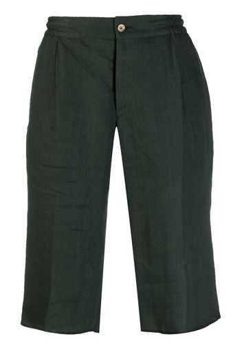 Kiton Bermudas aus Leinen - Grün