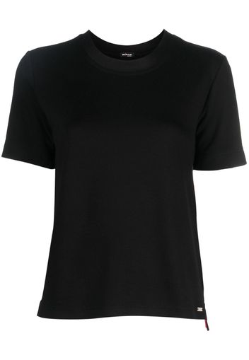 Kiton T-Shirt mit Logo-Print - Schwarz