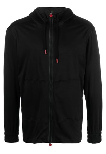 Kiton Kapuzenjacke mit Logo-Anhänger - Schwarz