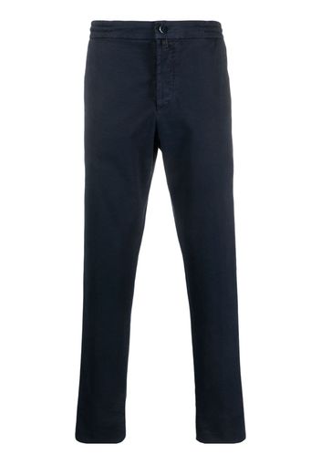 Kiton low-rise tapered-leg trousers - Blau