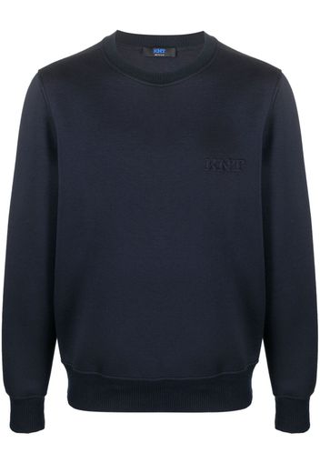 Kiton crew-neck long-sleeve sweatshirt - Blau