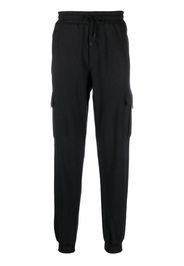 Kiton logo-patch cargo track pants - Schwarz