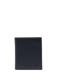 Kiton grained leather wallet - Blau