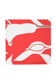 Kiton Schal mit abstraktem Print - Rot