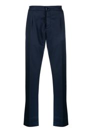 Kiton straight-leg cotton trousers - Blau